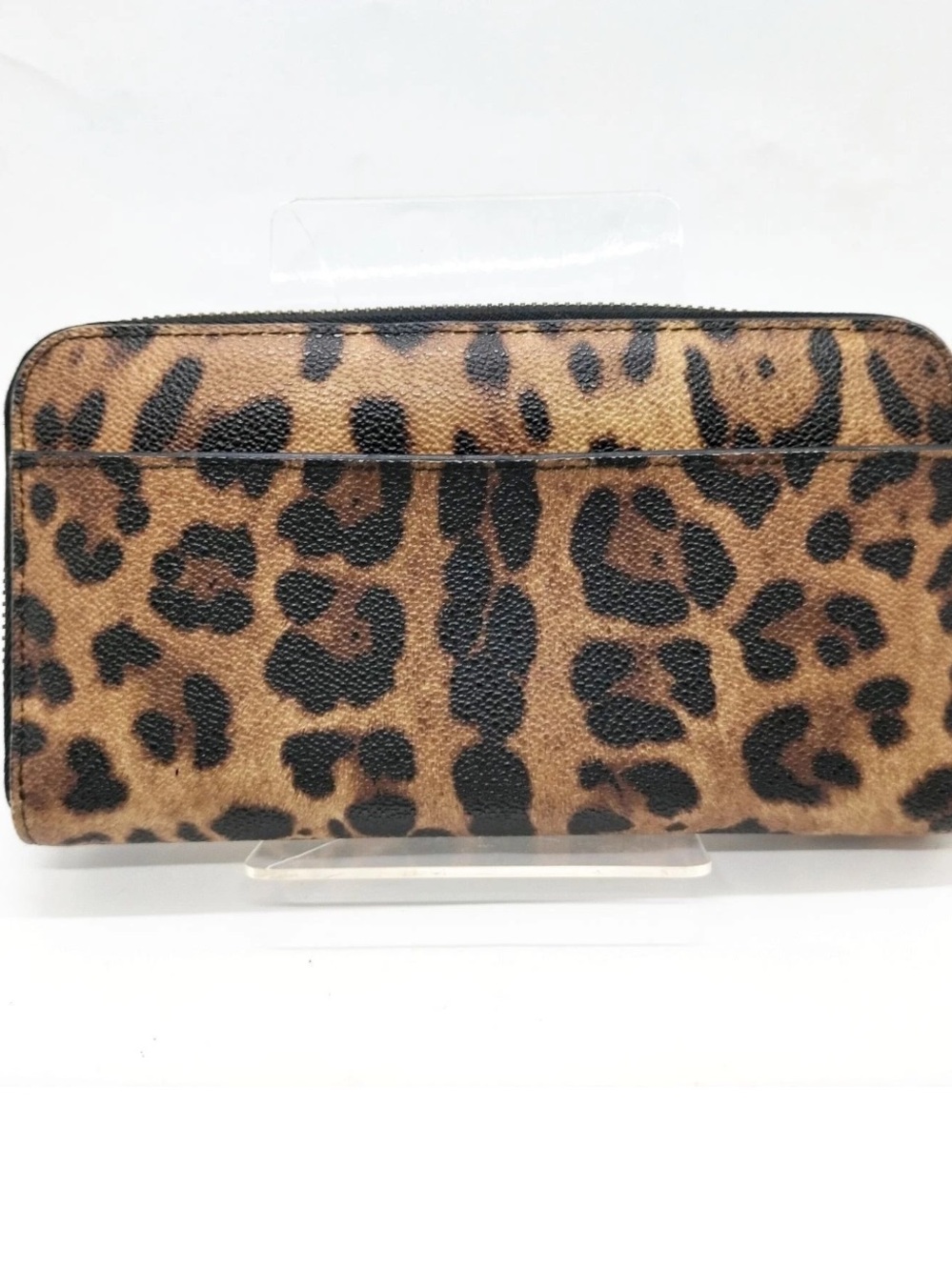 Dolce & Gabbana vintage Leopard Print Zip around long Wallet authentic - Picture 4 of 13